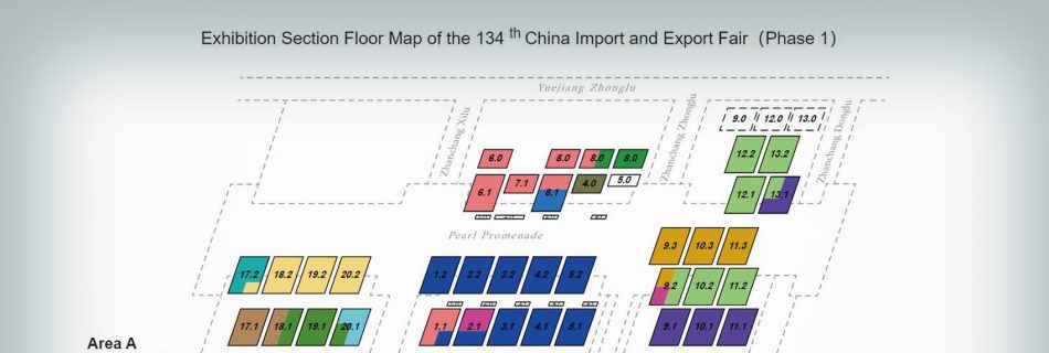 [Chart @ Filtrade Trading] The 134th Canton Fair Exhibition Section Floor Map Phase I